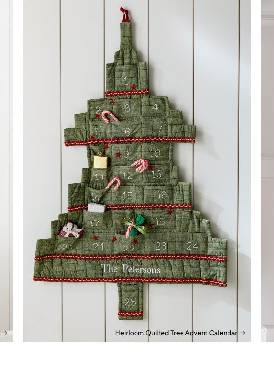 Heirloom Quilted Tree Advent Calendar